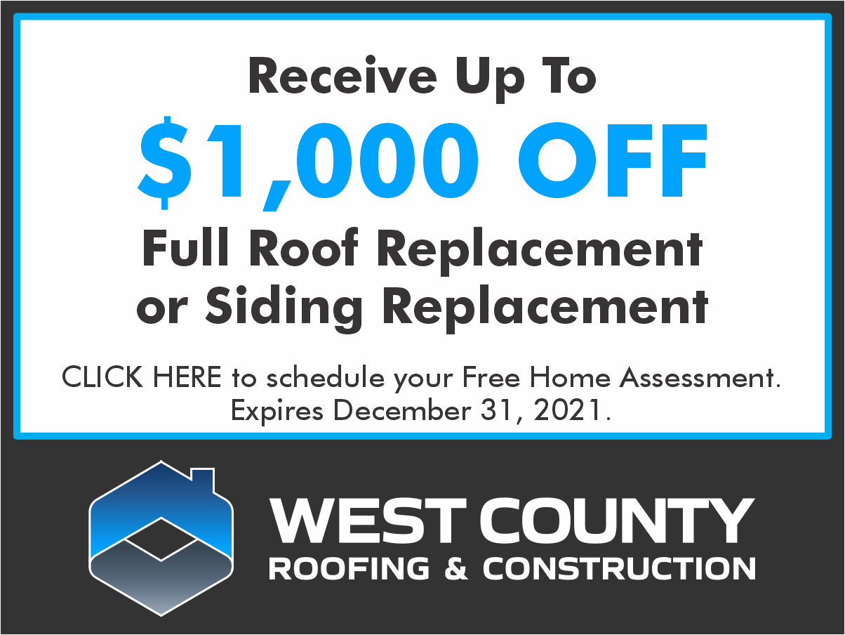 $1000 Off Full Roof or Siding Replacement Near St. Louis MO
