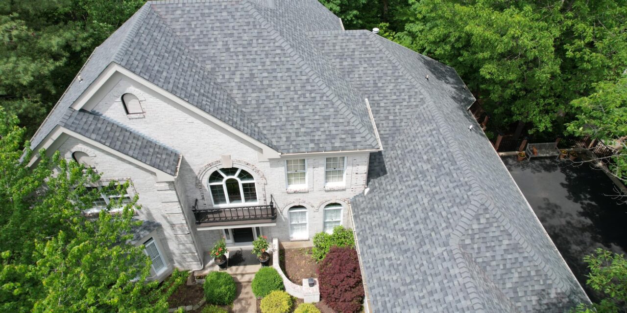 Shingle roof on a home near St. Louis