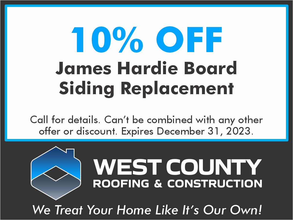 10% Off James Hardie Board Siding in West County MO