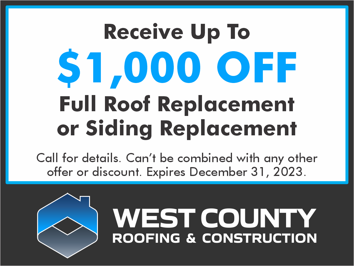 $1000 Off Full Roof or Siding Replacement near St. Louis