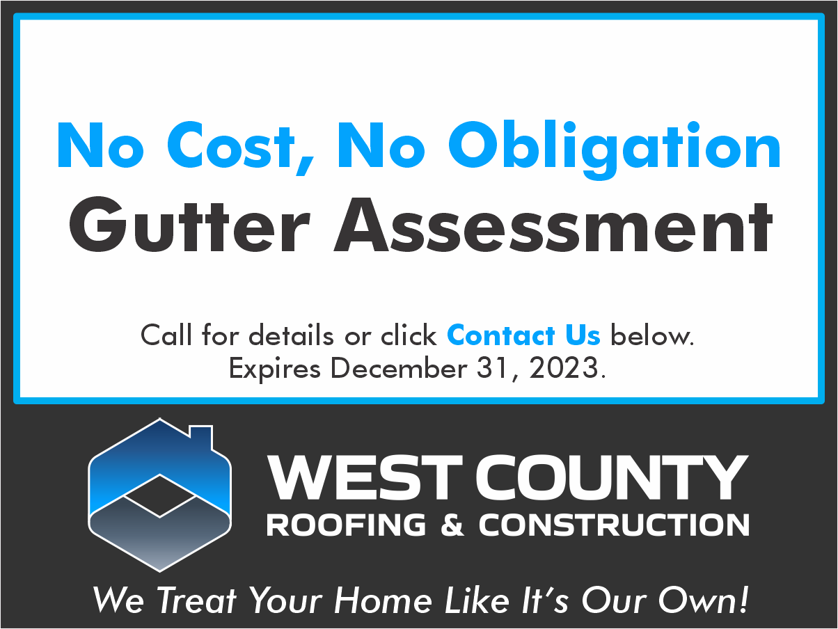 Free Gutter Estimate in West County MO